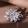 Crystal Flower Brooch Pins Women Badge Jewelry Wedding Party Gifts