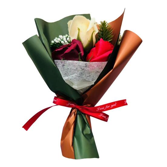 Bukiet ze sztucznych kwiatów dla kobiet Sztuczny bukiet z wiecznych róż na Walentynki Dzień Matki Boże Narodzenie Prezent urodzinowy