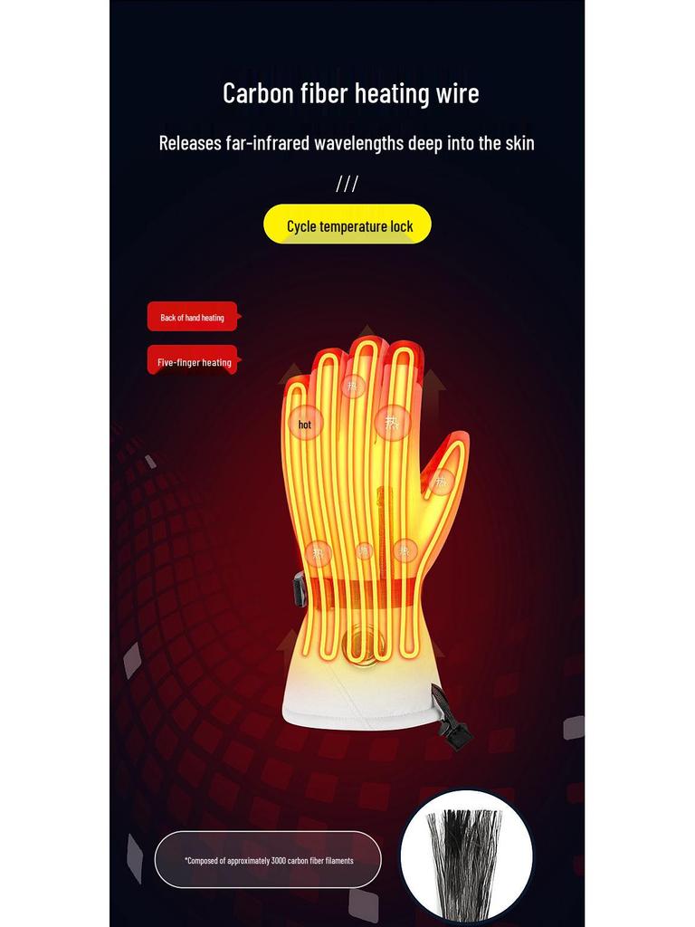 Smart Heated Gloves: Winter Electric Hand Warmers for Men & Women, Ideal for Cycling & Motorcycle Riding