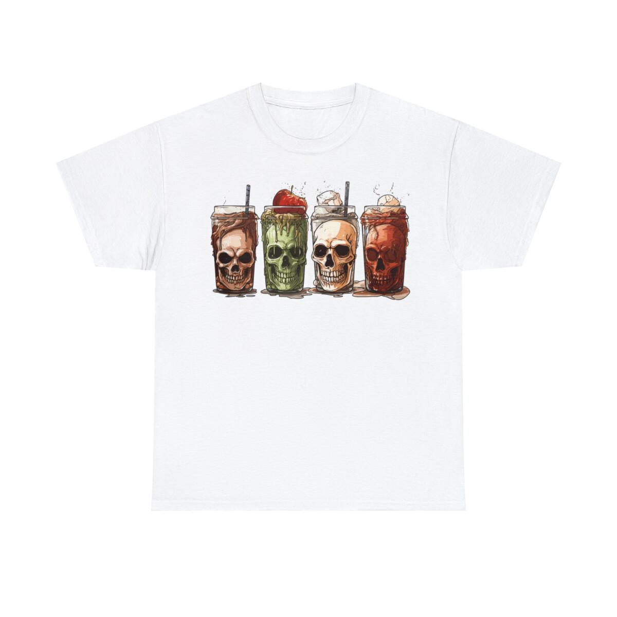 

Coffee Skull T-Shirt - Caffeine Lover s Skull Graphic Tee - Unisex Sizes 5XL різнокольоровий
