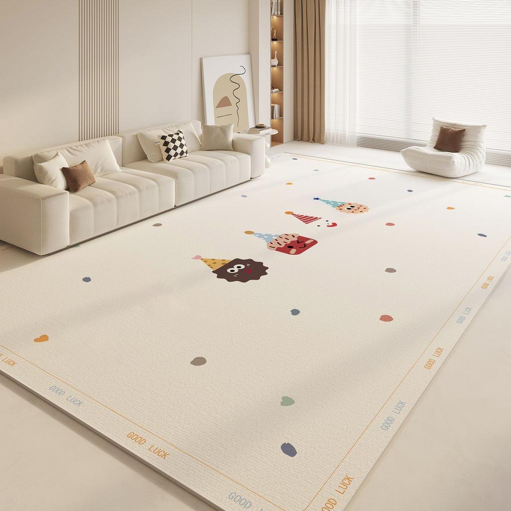 Cartoon Colored Carpets for Living Room Cute Anime Bedroom Decor Rug Soft Children's Room Carpet Home Non-slip Floor Mat Gift