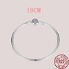 925 Sterling Silver Snake Chain Bracelets Charm Pendientes Mujer 925 Original Bracelet For Women Fine Jewelry Clasp Bangle Gift