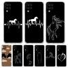 Animal Art Horse Phone Case For Samsung Galaxy A13 A33 A73 A53 A23 A51 A71 A21S A12 A31 A41 A05s A03S A15 A25 A32 5G Clear Cover