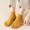 Anti-slip Five Toe Socks Mesh Low Cut Sports Socks Sweat-Absorbing Men's Five Finger Socks  Soccer