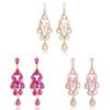 Alloy Diamond Shape Drop Water Drop Earrings For Women Spring Fashion Jewelry