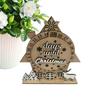 25 Days Countdown Calendar Rotating Tabletop Decorations Wooden Christmas Holiday Countdown for Home Living Room Bedroom
