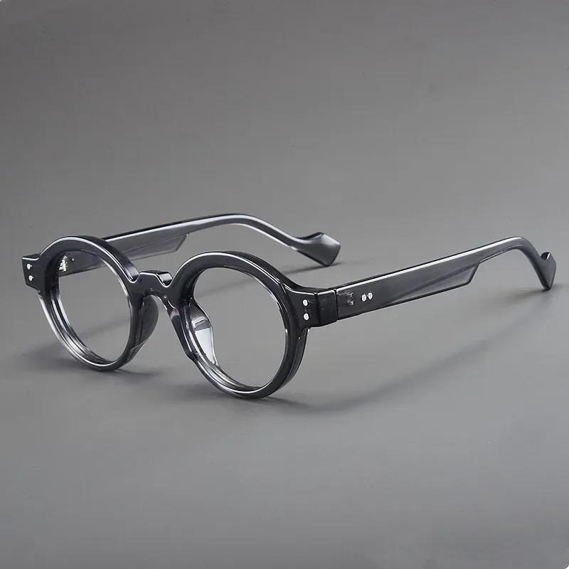 Men's and Women's Anti-Blue Light Presbyopia Glasses New Retro Round Frame Ultra-Light Reading Glasses Diopter 0 To +4.0