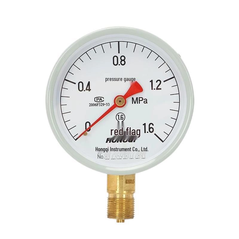 Hongqi Y-100 Stainless Steel Pressure Gauge (CN version)