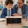 Wind Formation Demonstration Apparatus With Wooden Slotted Box and Clear Outlet Tube, Hands-On Airflow Science Activity for Classroom Learning