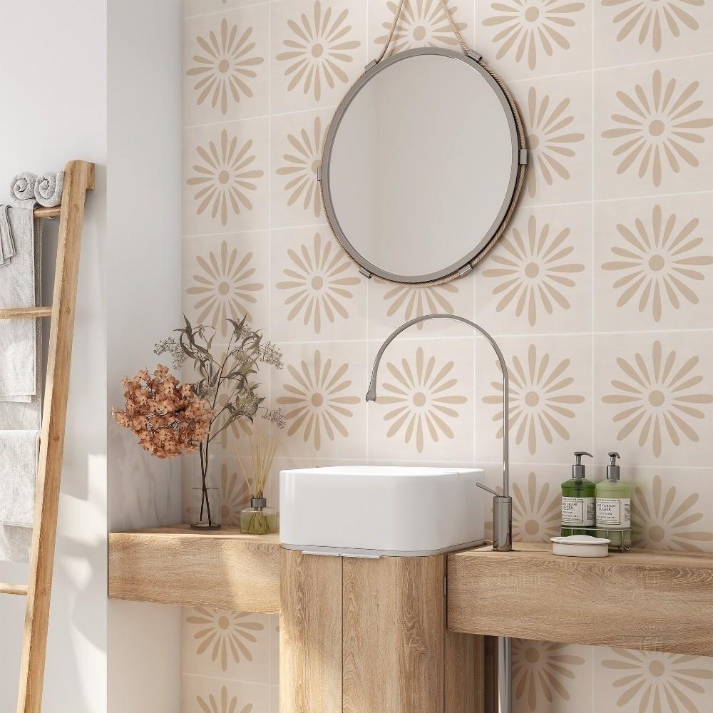 10Pcs Matte Wall Tile Sticker Self-Adhesive Tile Decal Retro Peel And Stick Tile  Home Renovation