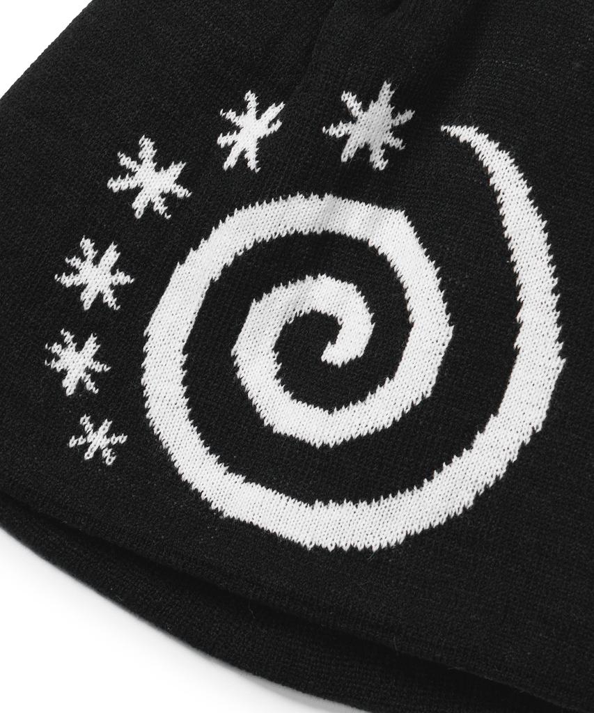 Pideupaipeo Spiral Logo Beanie Black