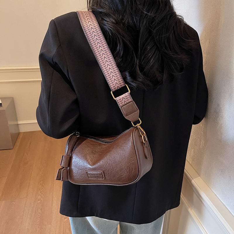 Fashionable Women's Shoulder Bag for Girl Fashion Style Boston Tote Bag Pu Leather Retro Underarm Bag Female Accessory
