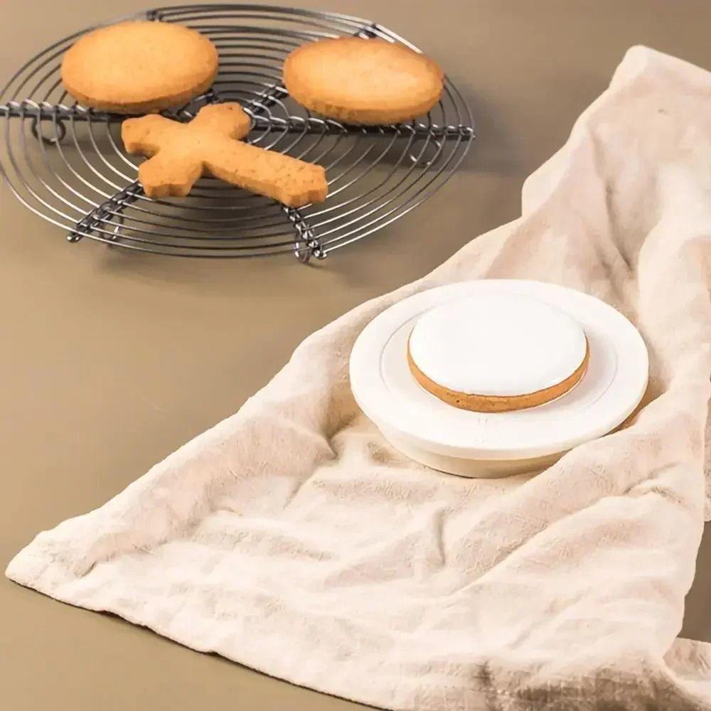 Plastic Cake Turntable Mini Cookie Stand Baking Tool Cake Turntable Stand  Home