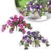 All-Weather Durability Artificial Flowers Faux Petunias UV Resistant Flowers