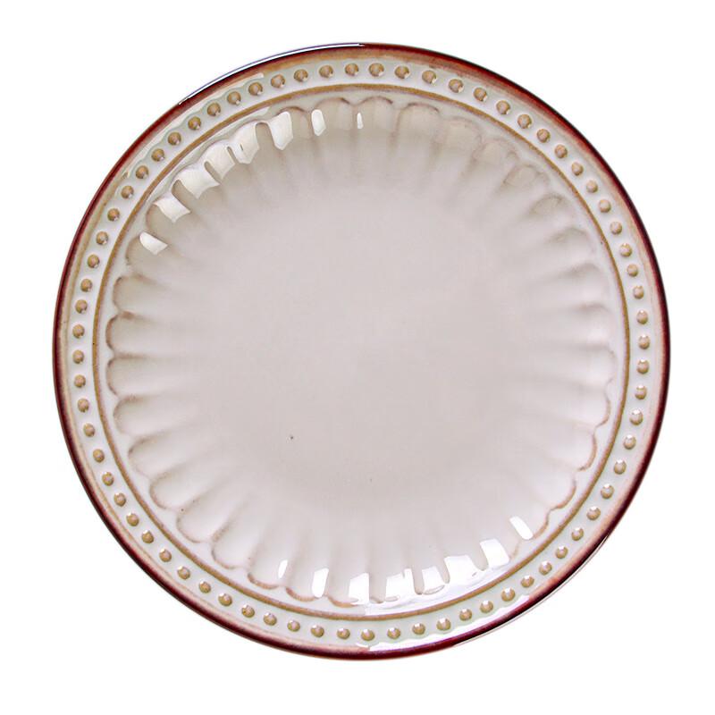 Chishih European Palace Relief Ceramic Plate