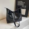 Monochromatic PU Shoulder Bag for Women  Simple  Large Capacity  Crossbody  Elegant  Casual and Concise  Elegant and New