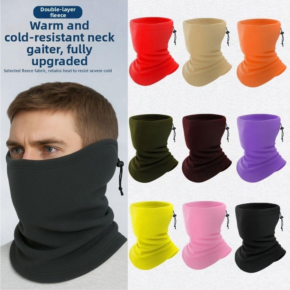 Windproof Winter Warm Fleece Neck Scarves Multicolors Motorcycle Half Face Mask Scarf