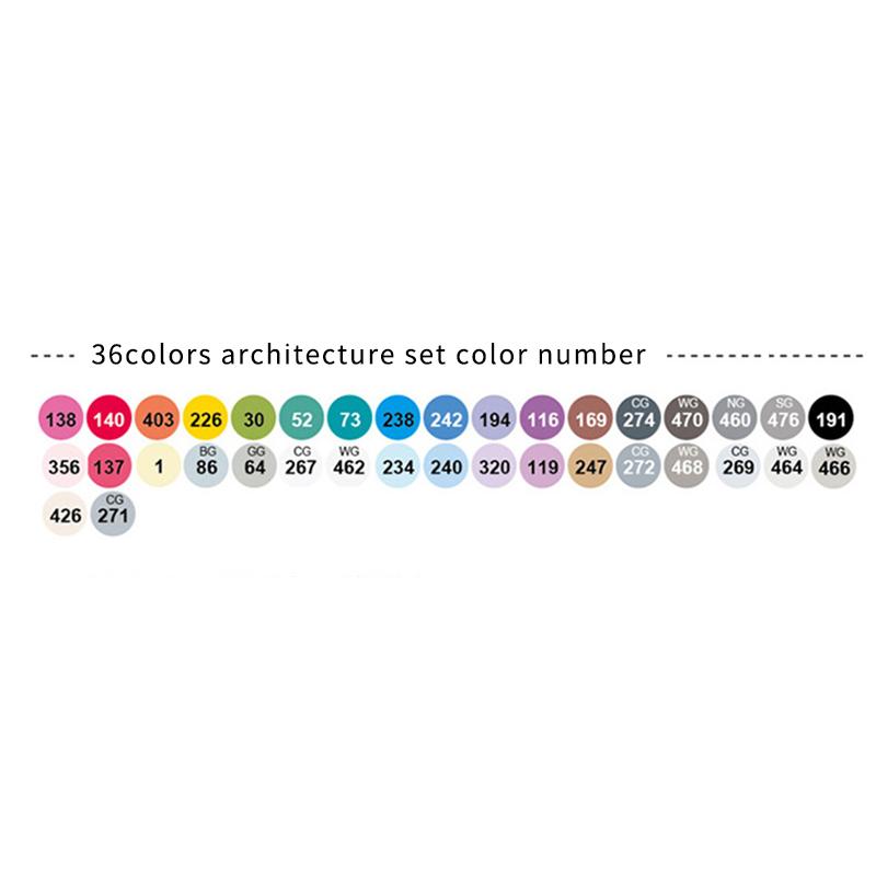 Finecolour EF103 Alcohol Based Art Markers With Bag 12/24/36/48/60/72/240 Colors Oily Soft Double-Headed Marker Pen Professional