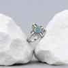 Bohemian Unisex Vintage Copper Plated Silver Ring Cross Totem Turquoise Inlaid Jewelry for Men Women Daily Wear Party Holiday