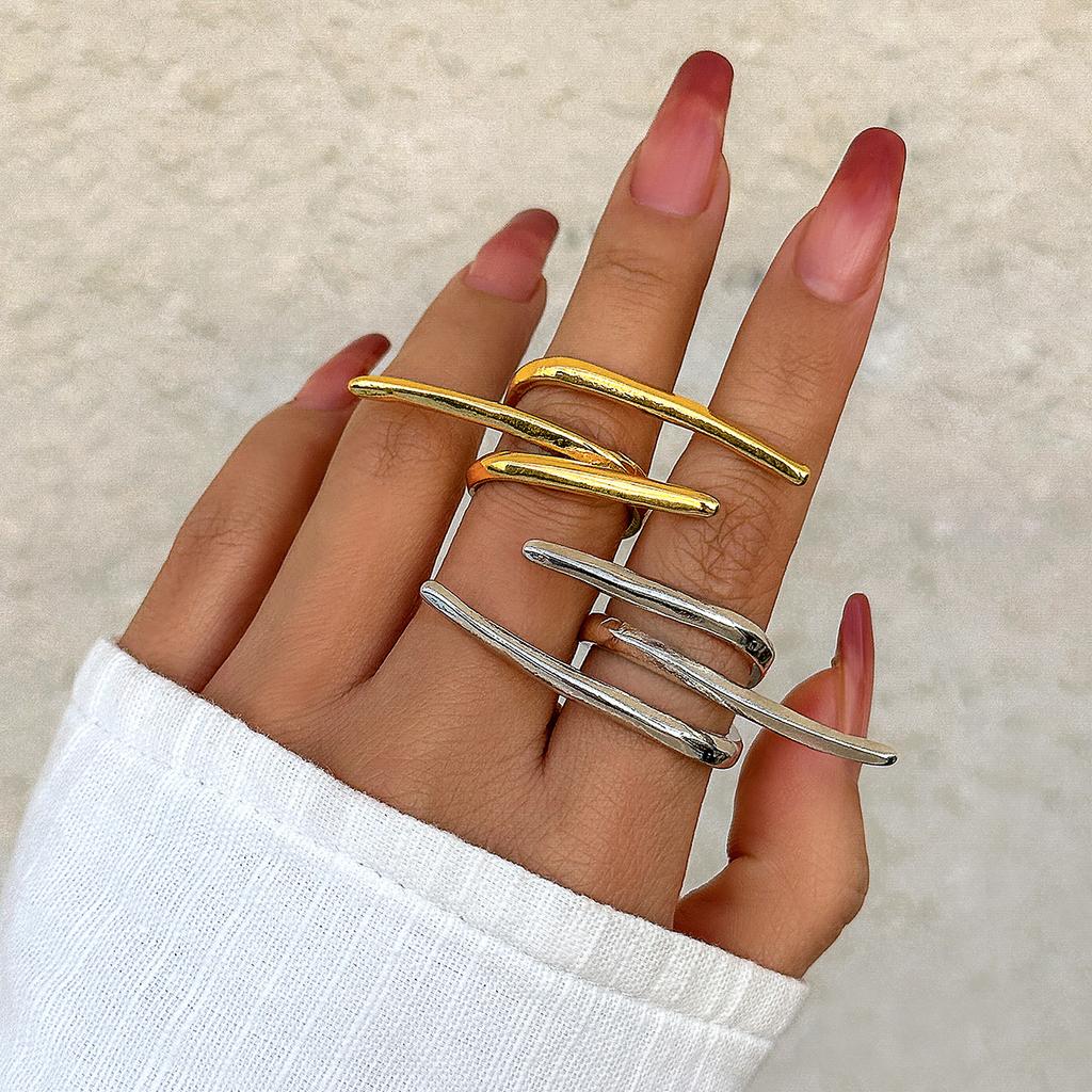 Butterfly Knuckle Ring for Women, Ins Simple Exaggerated French Creative Ring