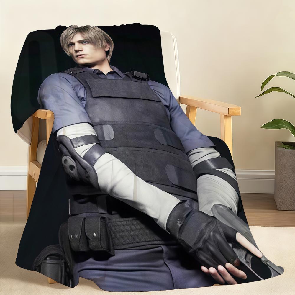 Мультяшное одеяло L-Leon K-Kennedy Мягкое плед для дома спальни кровати дивана пикника путешествия офиса Покрывало одеяло Подарок