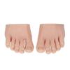 1 Paar Übungs-Fake-Fuß Flexibel Beweglich Weicher Silikon-Fake-Fuß Prothetisches Maniküre-Werkzeug für Nagel-Training Display