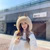 Fluffy Knit Beanie Beanie Hat Winter Plush Hat Cute Antlers Hat  Streetwear