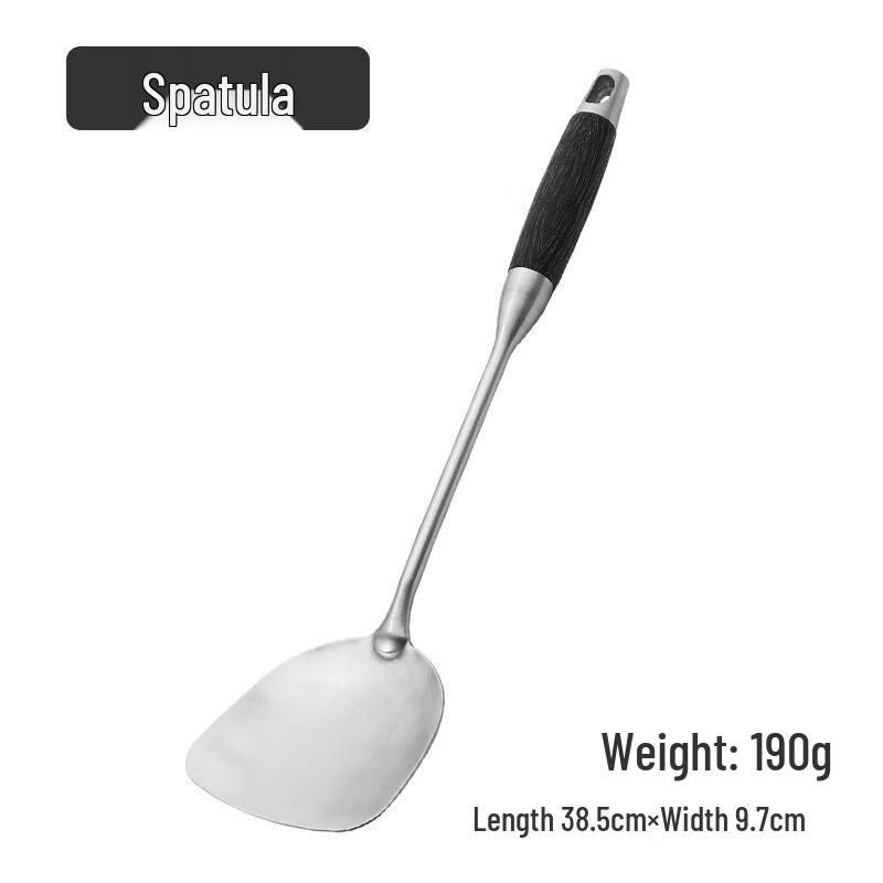 Yoshida Artisan Stainless Steel Wok Spatula & Ladle Set