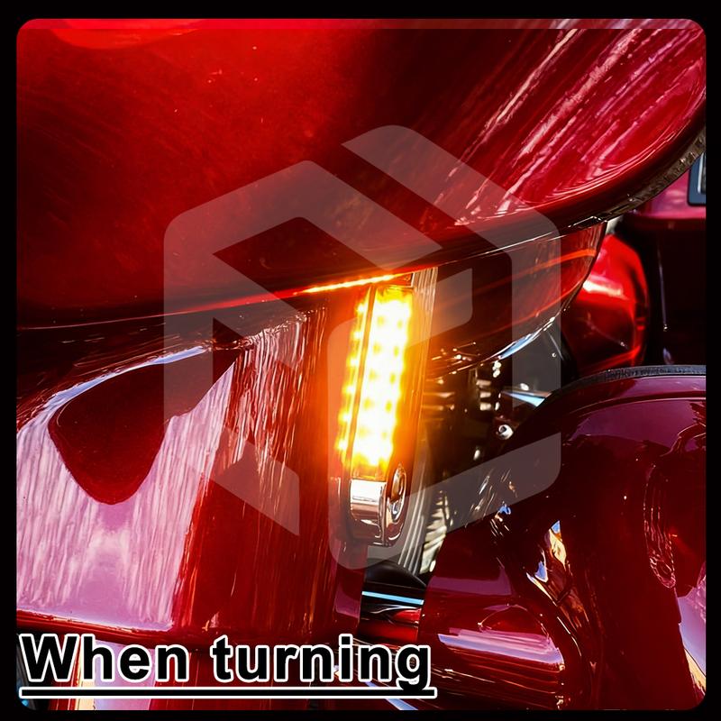 Motorcycle Turn Signals for Harley Street Glide / Limited / Special / Ultra Limited /Street Glide CVO /Bichromatic Light