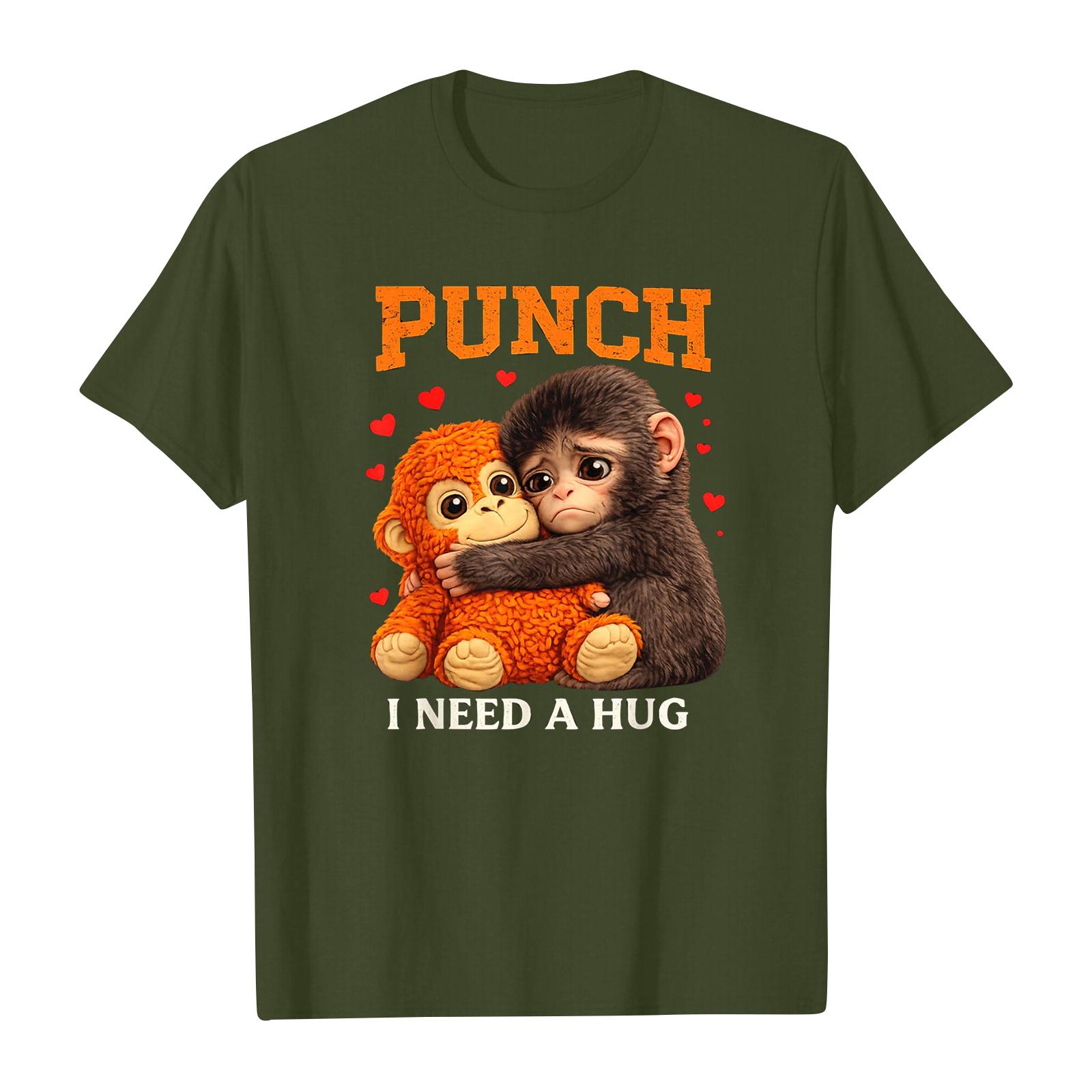 Женская и мужская модная футболка с круглым вырезом повседневная с принтом с коротким рукавом L 1290₽