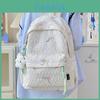 Student Backpack With Bowknot Design Nylon Waterresistant Large Capacity For School And Travel