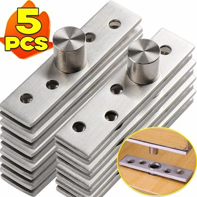 Pivoting Hinge Stainless Steel 360 Degree Rotating Hinges Up Down Furniture Location Shaft Wardrobe Cabinet Door Pivot Hinges