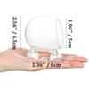 Aquarium-Blumentopf aus Glas, Zylinderbecher mit Saugnäpfen zum Kultivieren von Wasserpflanzensamen, Korallenmoos, Aquarium-Dekorationszubehör