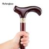 Red Traditional Wooden Single Joint Fashion Walking Stick Decorative Cospaly Cane Halloween Mace Crutch  Wand Crosier 92cm