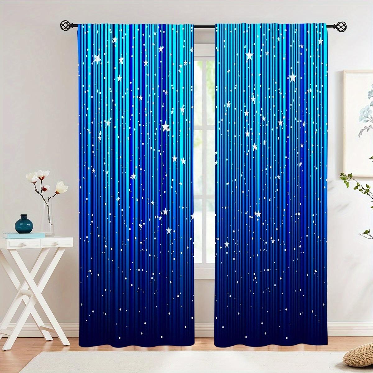 

Red Black Gradient Stripe Designer Printed Window Panel Curtain For Bedroom Space Office Kitchen Living Room Room Study Rod Pocket Window W50 X H130(CM)X2&Hook