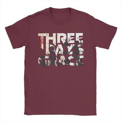 THREE DAYS GRACE Band T Shirts Men's  Pure  Leisure T-Shirts Round Neck  Tee Shirt Short Sleeve Clothes Graphic Printed#Color(1)