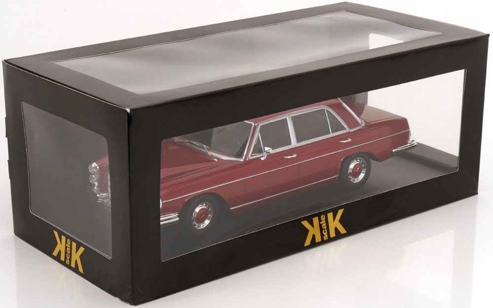 KK Scale Mercedes 300 SEL W109 Red Metallic Finished Product 1/18 6.3 1967-1972