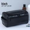 Men's Large Waterproof PU Toiletry Bag - Travel Cosmetic Organizer