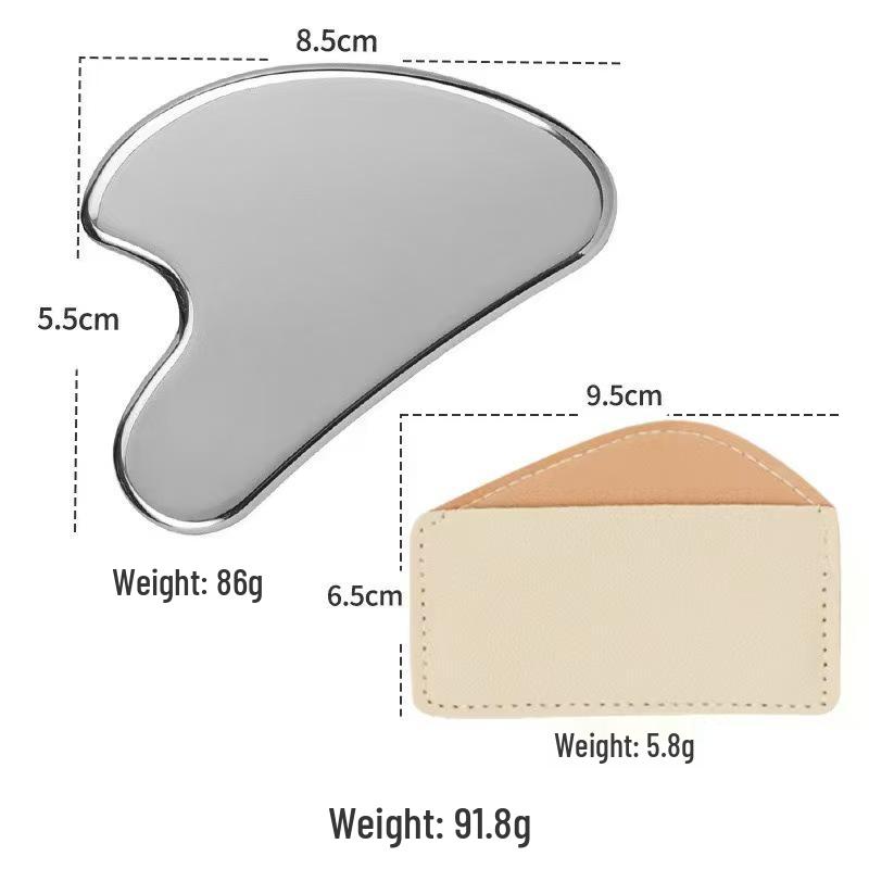 Stainless Steel Gua Sha Scraper: Face & Body Muscle Relief Tool