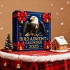 2025 Bird Advent Calendar 24 Days Handcrafted Acrylic Ornaments with Realistic Designs 2D Flat Hanging Decor for Christmas Tree & Holiday Display