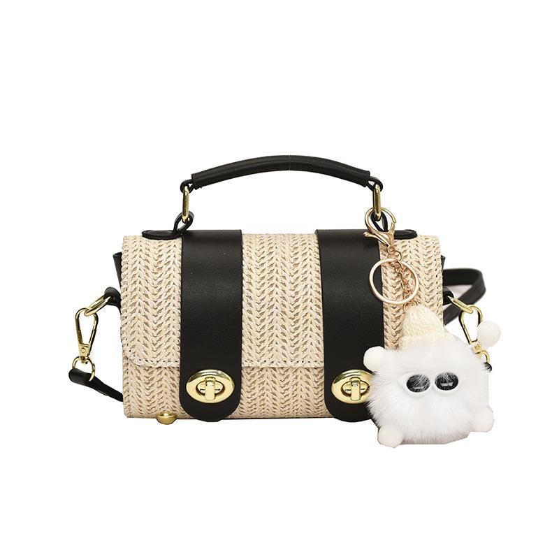 

Женская сумка-тоут Новая модная сумка через плечо для поездок на работу Пляжная сумка-мессенджер чёрный