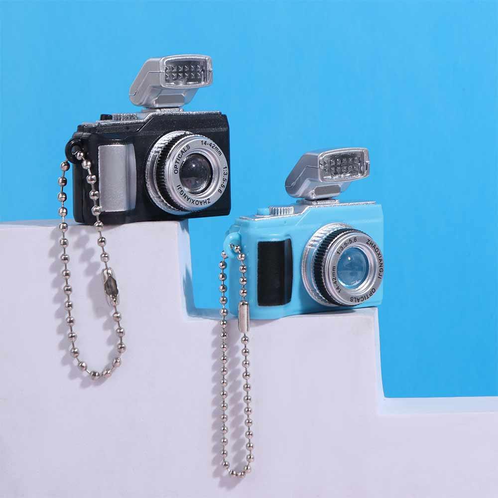 With Sound Camera Electric Luminous Key Chain Plastic Mini Camera Toy Led Keychains  Children Toys