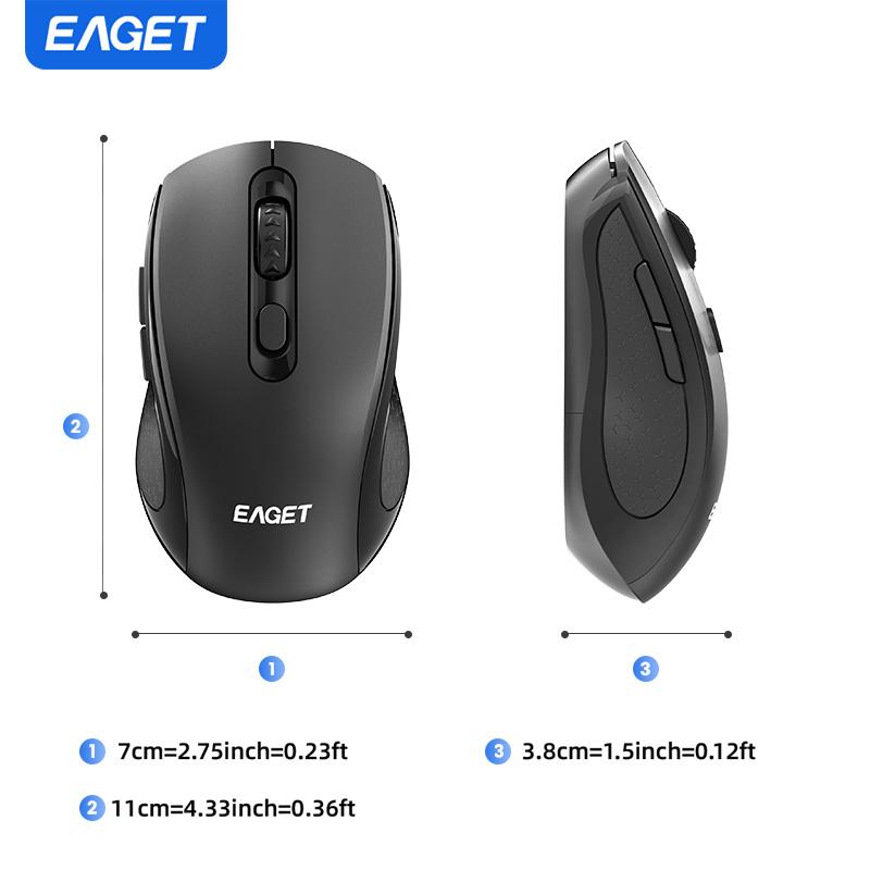 Mouse Wireless cu Încărcare Wireless 2.4G Mouse Wireless în Mod Dual 3 DPI Reglabili Pentru Laptop, Android, PC, Trebuie să pregătiți propria baterie