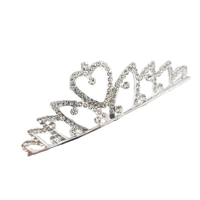 

Корейская детская повязка на голову со стразами, расческа для волос, милые аксессуары для волос для девочек-принцесс, детская корона, свадебные головные уборы