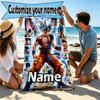 Custom Name Personalized DRAGON BALL Print Beach Towel, for Trip Camping Beach Party Home Decor, Birthday Gift for Family & Friends