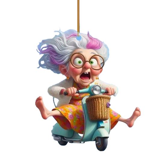 

Акриловый Шарм для Зеркала Заднего Вида Автомобиля Фея Принцесса/Старушка Рождественское Украшение 2D Плоский Подвесной Аксессуар для Рождественской Елки Декор Авто C