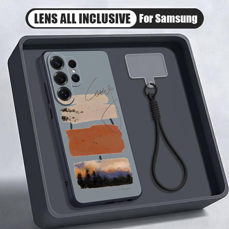 Watercolor Spots Print Case For Samsung S26 S25 Ultra S24 S23 FE S22 A15 A16 A17 A35 A36 A37 A54 A55 A56 A57 5G Hybrid Magnetic Matte Cover