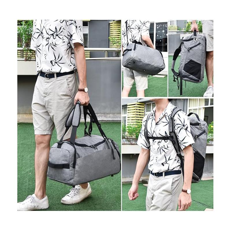 Women Travel Gym Bag Large Capacity Lightweight Weekender Overnight Tote Bag Travel Sports Gym Backpack with Shoe Compartment