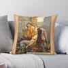 Das Rheingold Mermaid Pillowcase Polyester Linen Velvet Printed Zip Decor Bed Cushion Case