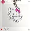 Sanrio Hello Kitty Acrylic Keychain - Anime Cartoon Character Pendant Accessory